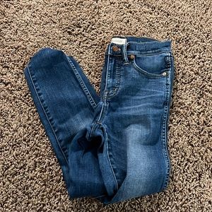 Medium/dark wash Madewell jeans